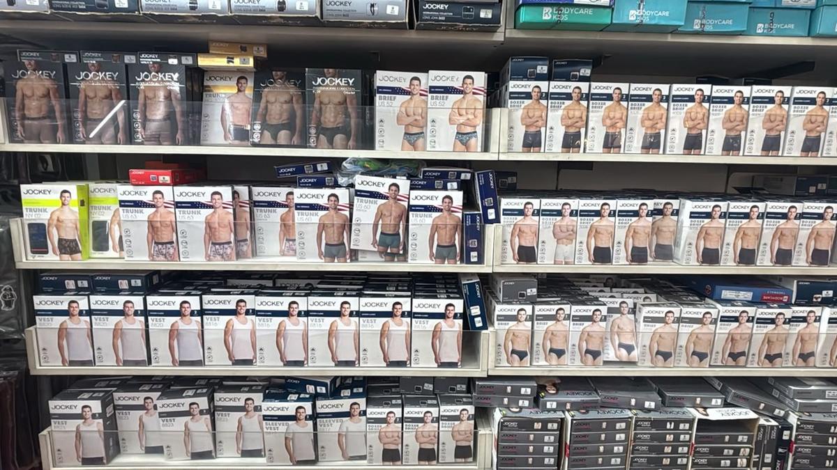 Jockey vests, briefs, trunks and boxer briefs, shelf after shelf